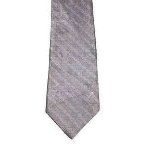 DKNY Men Neck Tie 100% Silk Stone Blue Color
